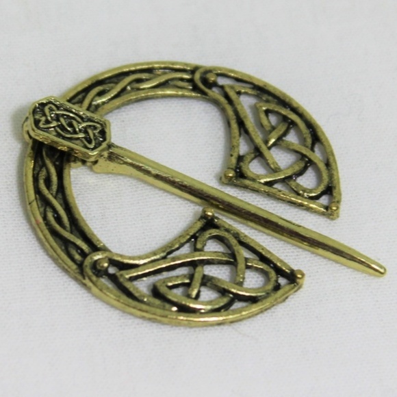 The Shepherd's Knot Jewelry - Celtic Nordic Pin Brooch Scarf Kilt Cloak Jewelry